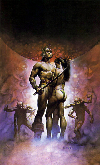 Illustration for article titled Boris Vallejo Is The Most Manly Illustrator In History (NSFW)